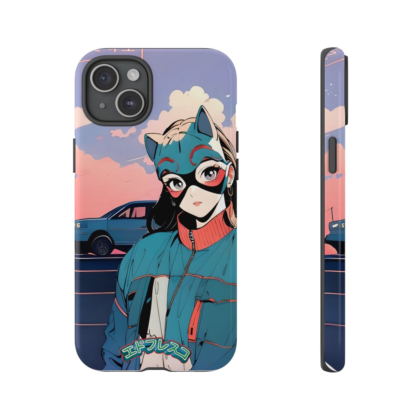 Anime Style Art Tough Cases- "Kitty City Boss #1"