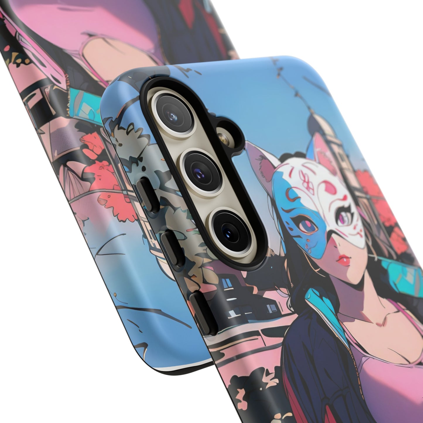 Anime Style Art Tough Cases- "Kitty City Boss #3"