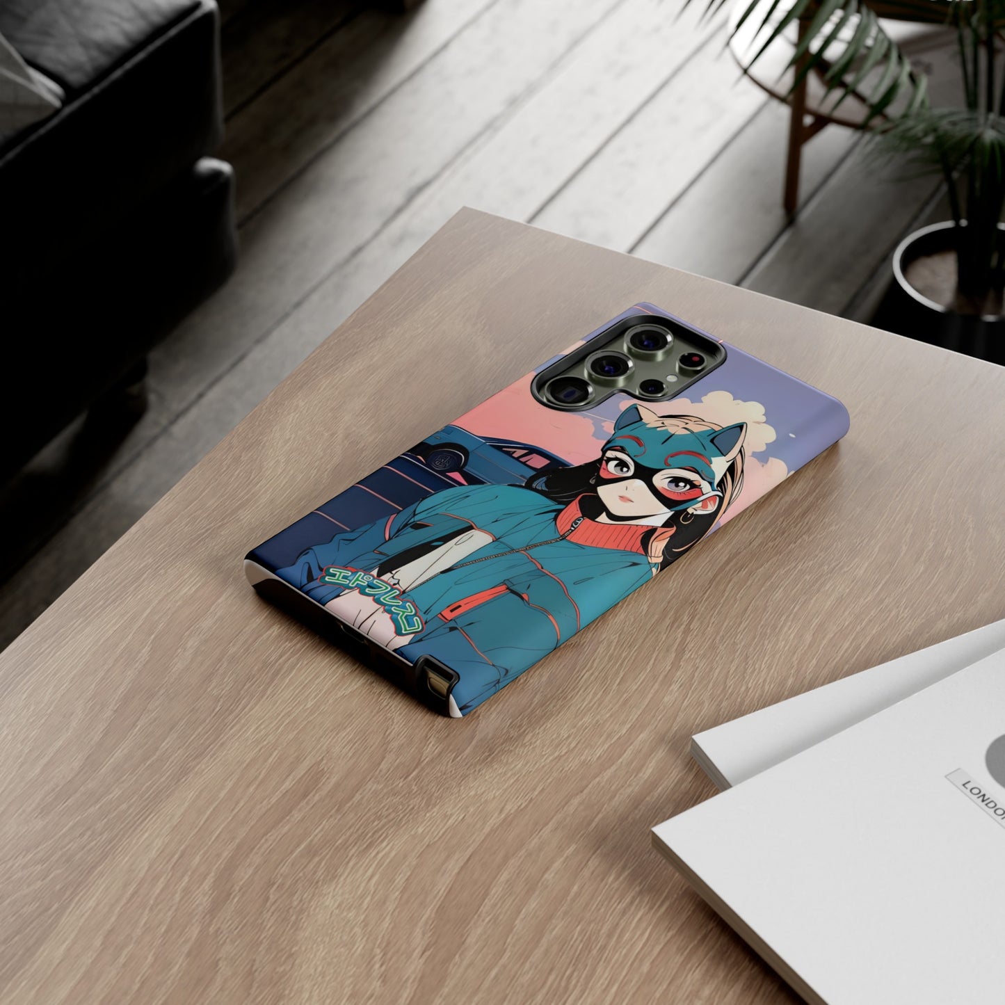 Anime Style Art Tough Cases- "Kitty City Boss #1"