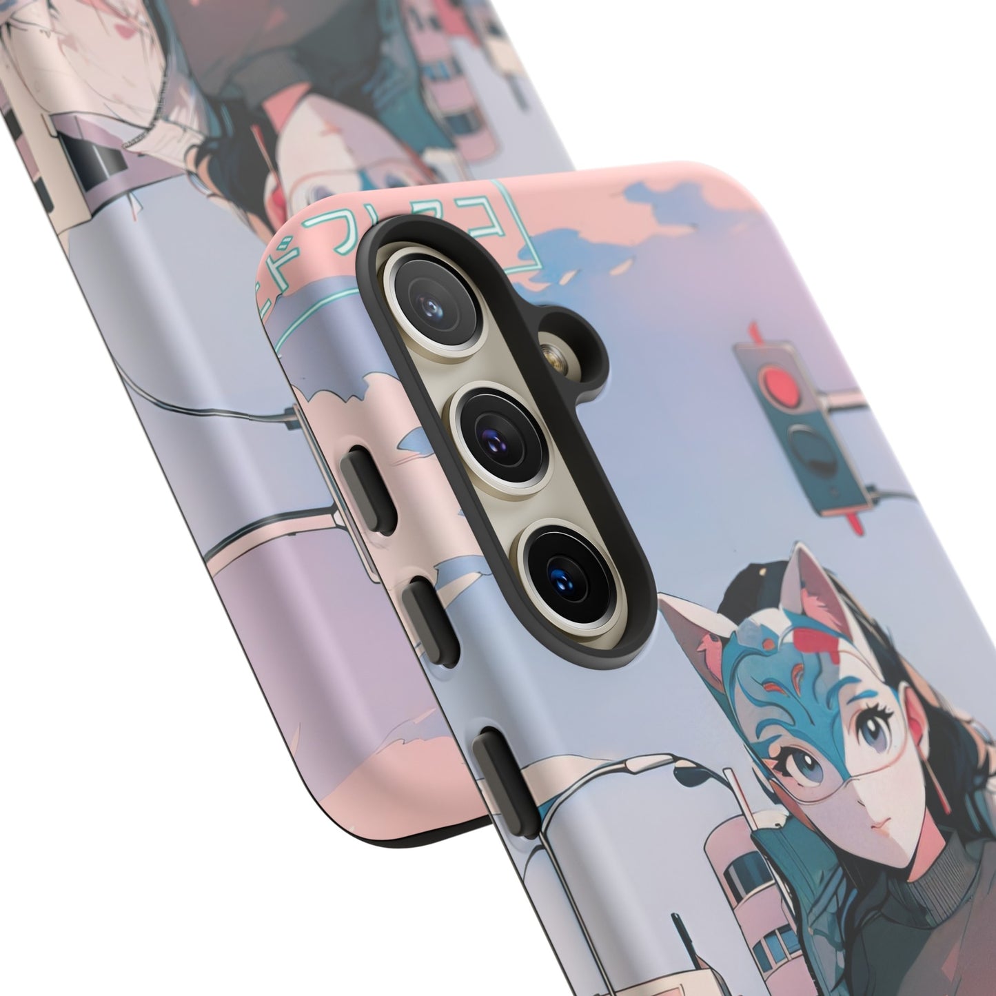 Anime Style Art Tough Cases- "Kitty City Boss #2"