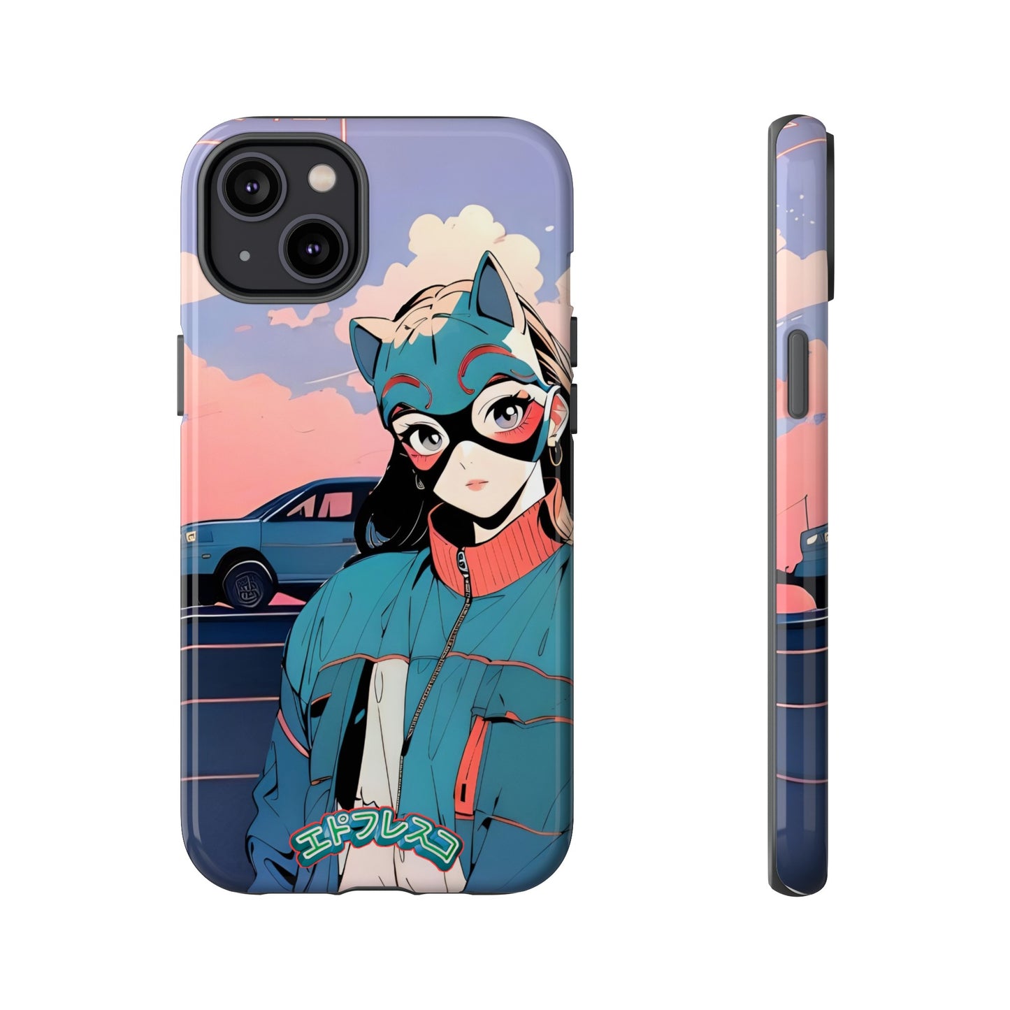 Anime Style Art Tough Cases- "Kitty City Boss #1"