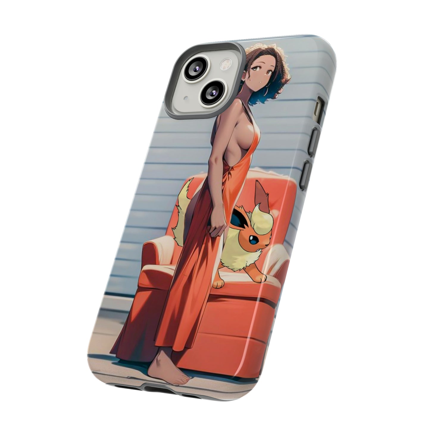 Flames She Has- Anime Style Art Tough Cases