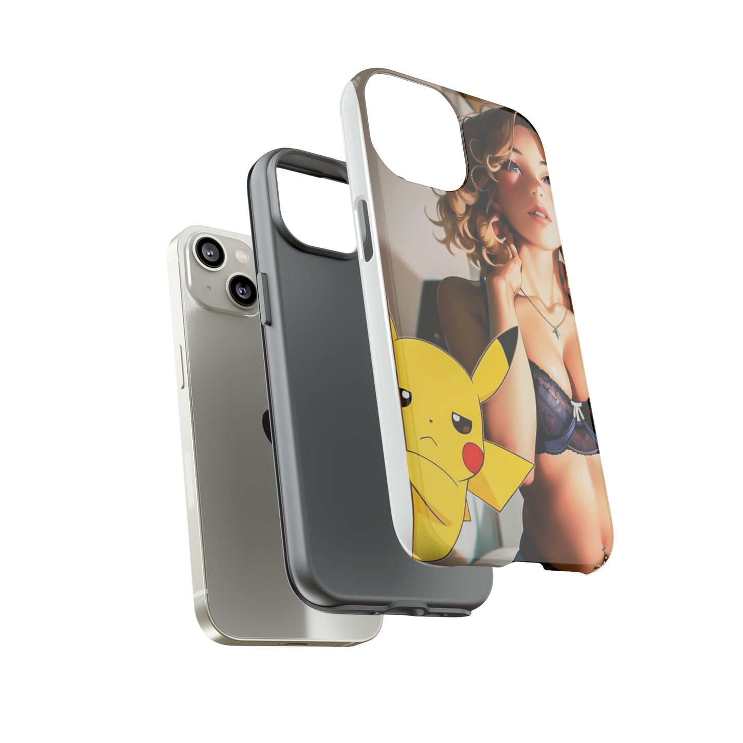 Blonde with Pika- Anime Style Art Tough Cases