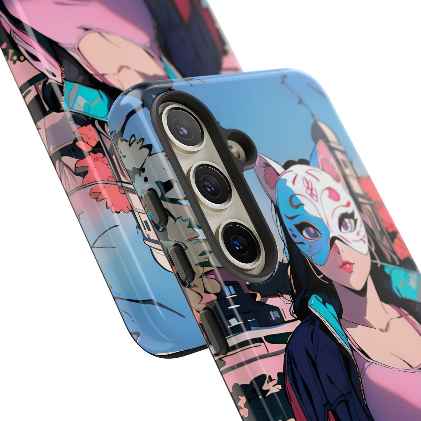 Anime Style Art Tough Cases- "Kitty City Boss #3"