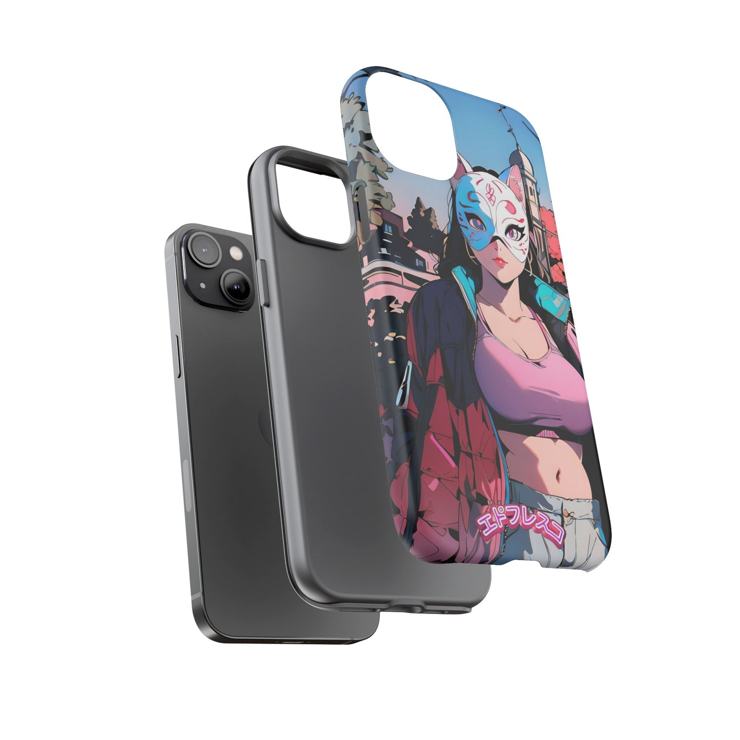 Anime Style Art Tough Cases- "Kitty City Boss #3"