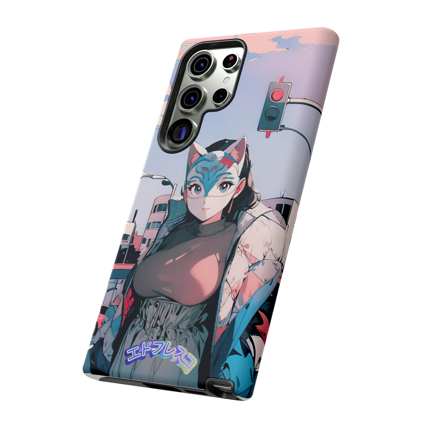 Anime Style Art Tough Cases- "Kitty City Boss #2"