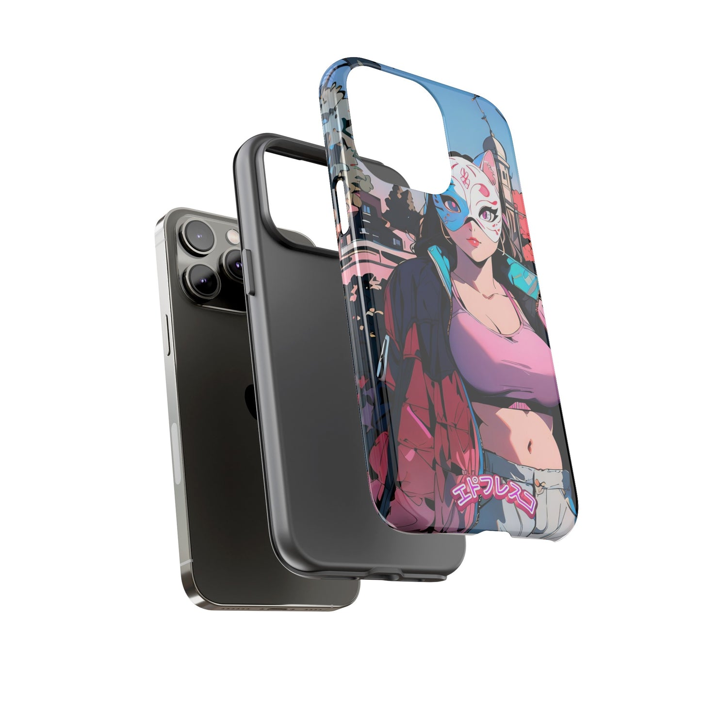 Anime Style Art Tough Cases- "Kitty City Boss #3"