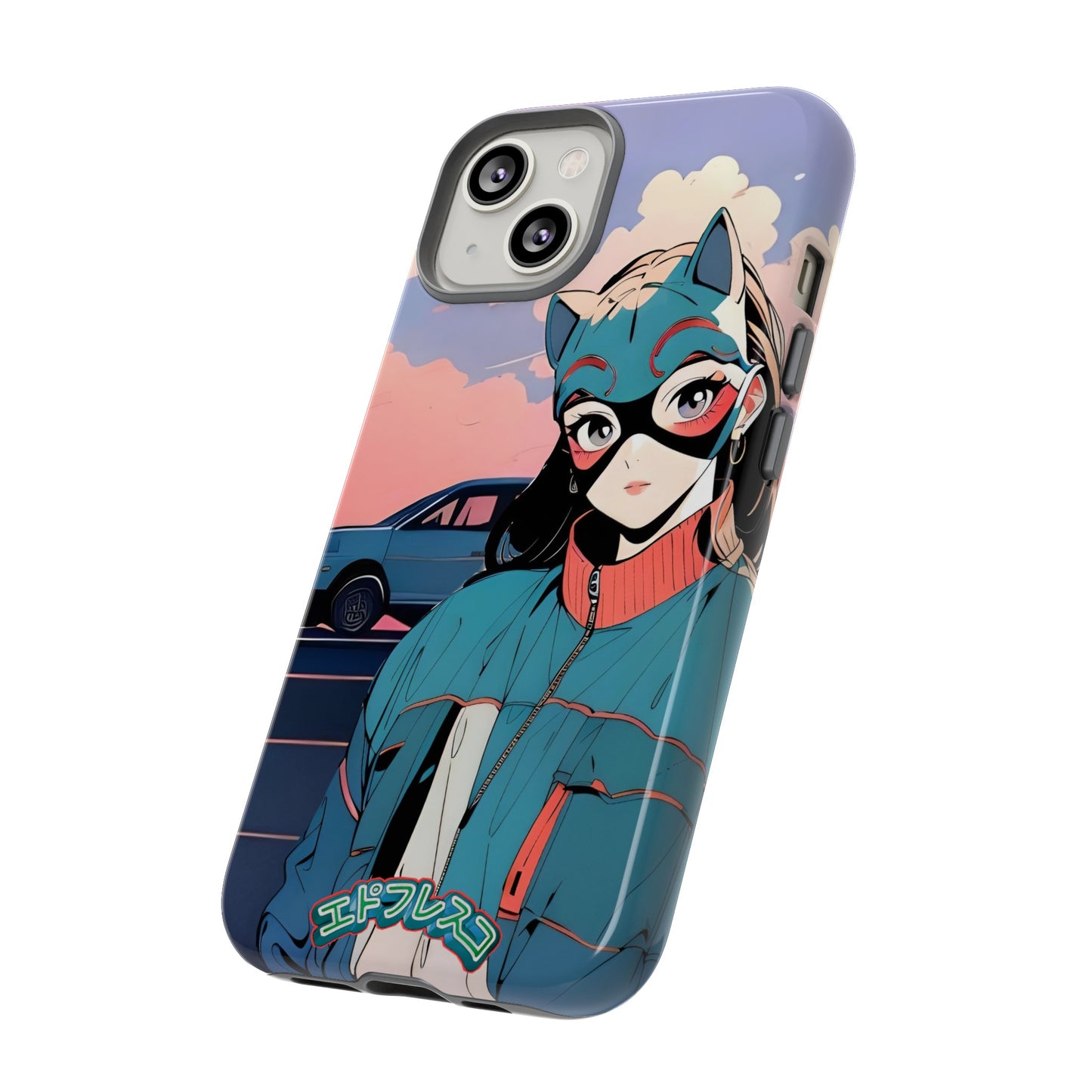 Anime Style Art Tough Cases- "Kitty City Boss #1"