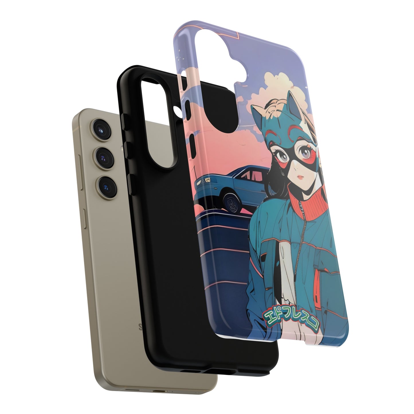 Anime Style Art Tough Cases- "Kitty City Boss #1"