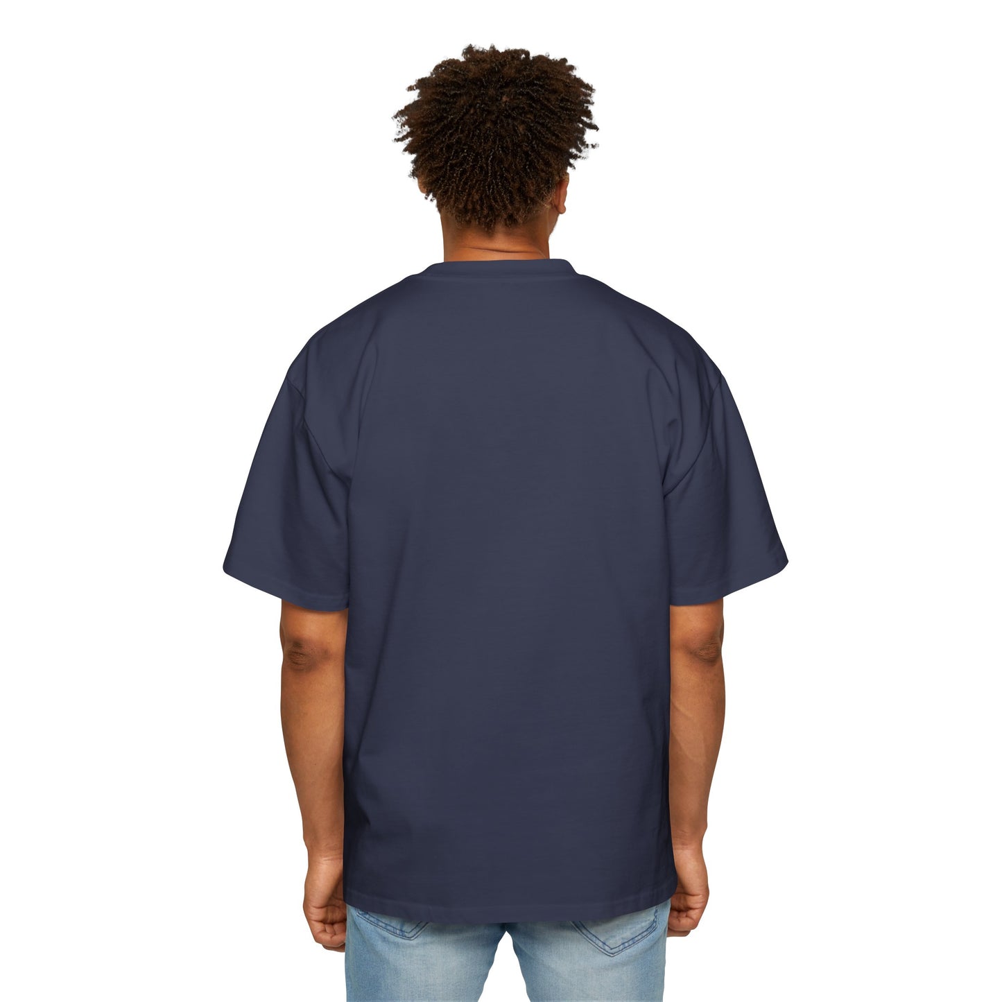 Anime Style Art Men's Heavy Oversized Tee- "Shorty at the Light"