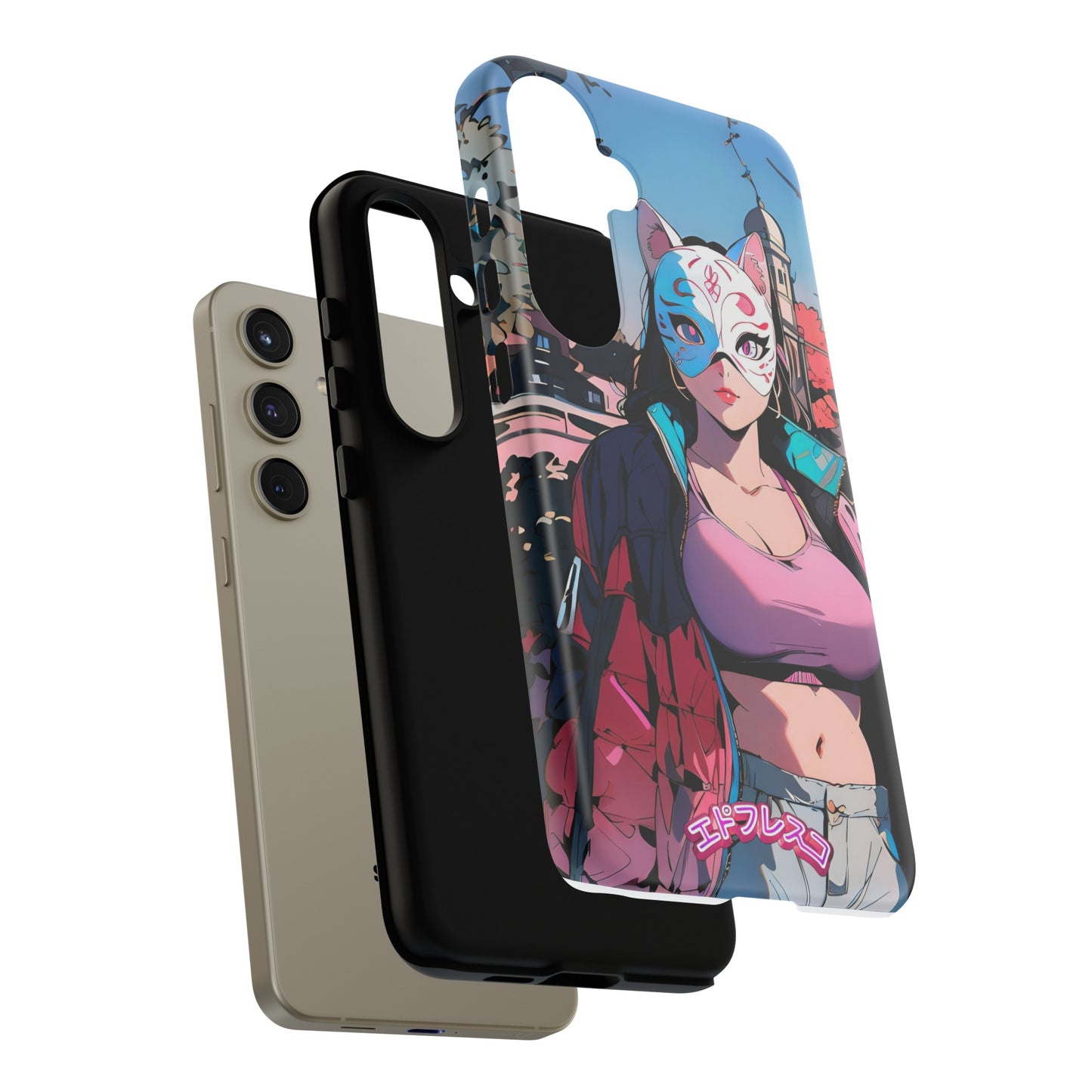 Anime Style Art Tough Cases- "Kitty City Boss #3"