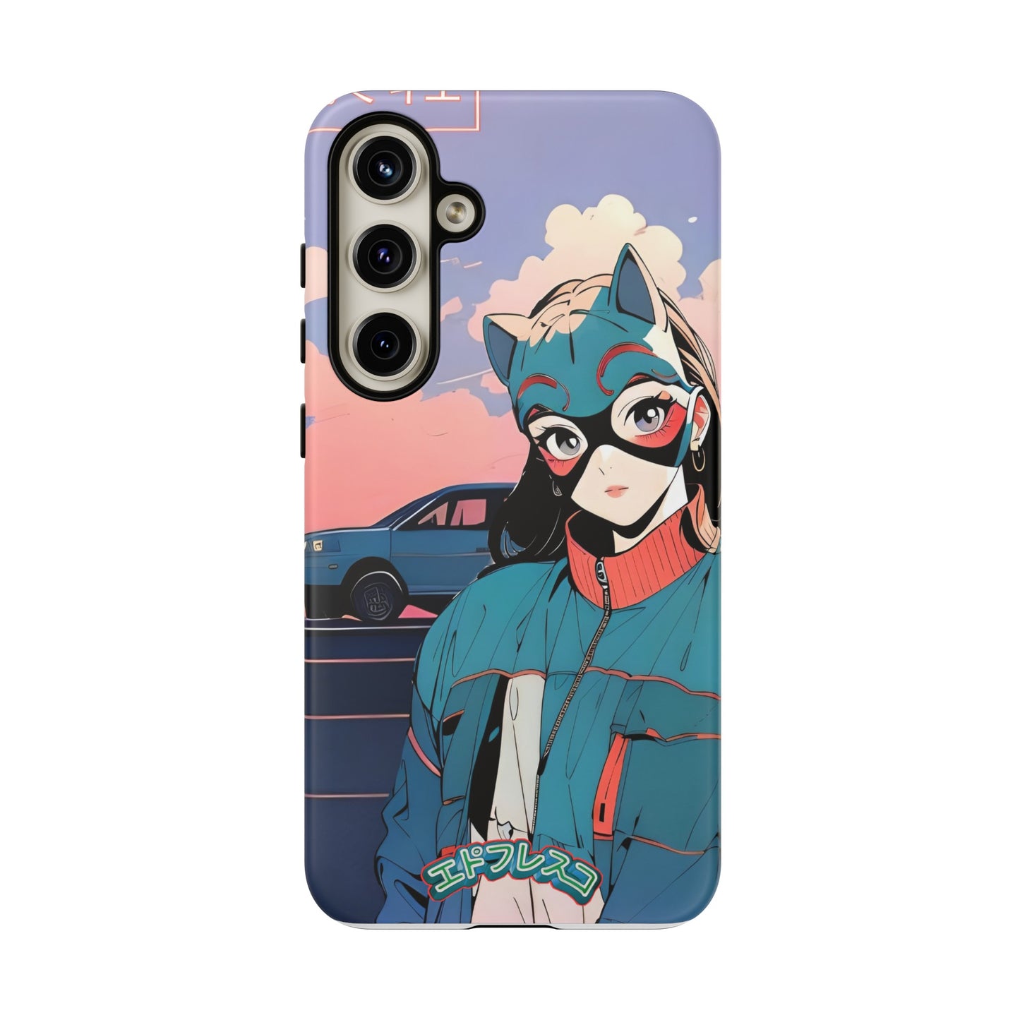 Anime Style Art Tough Cases- "Kitty City Boss #1"