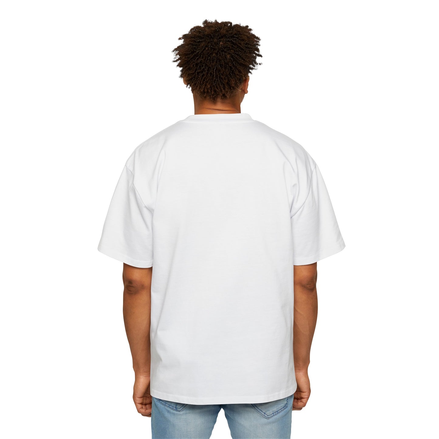 Anime Style Art Men's Heavy Oversized Tee- "Shorty at the Light"