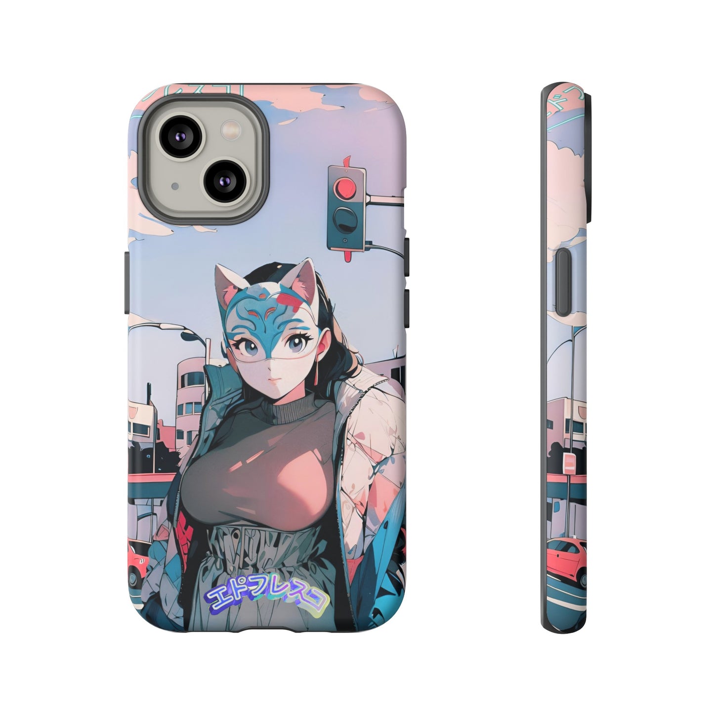 Anime Style Art Tough Cases- "Kitty City Boss #2"