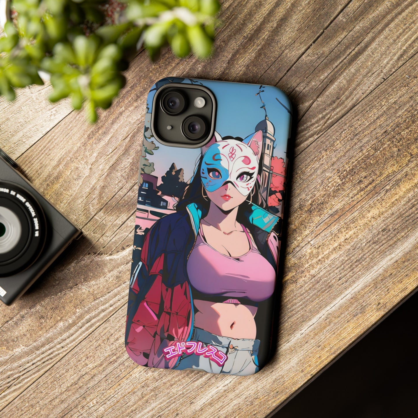 Anime Style Art Tough Cases- "Kitty City Boss #3"