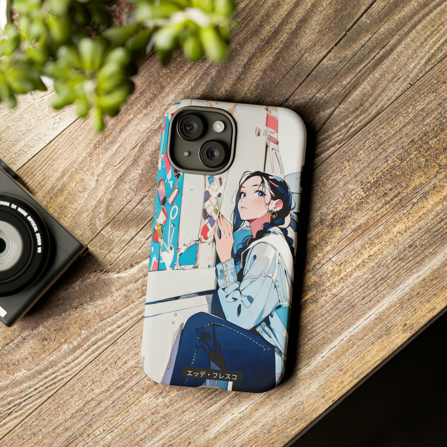 Anime Style Art Tough Cases- "She Loves Ice Cream"