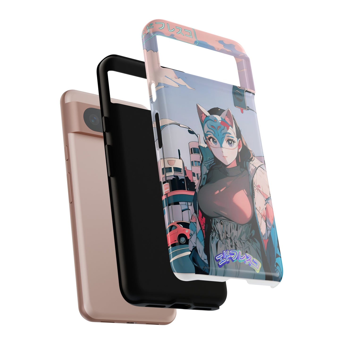 Anime Style Art Tough Cases- "Kitty City Boss #2"