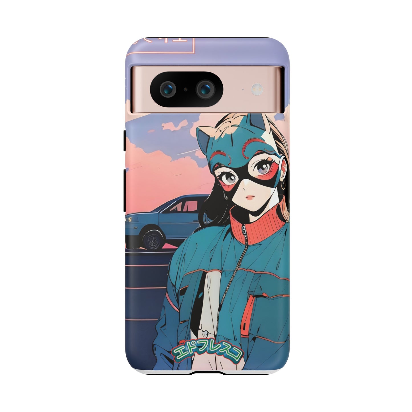 Anime Style Art Tough Cases- "Kitty City Boss #1"