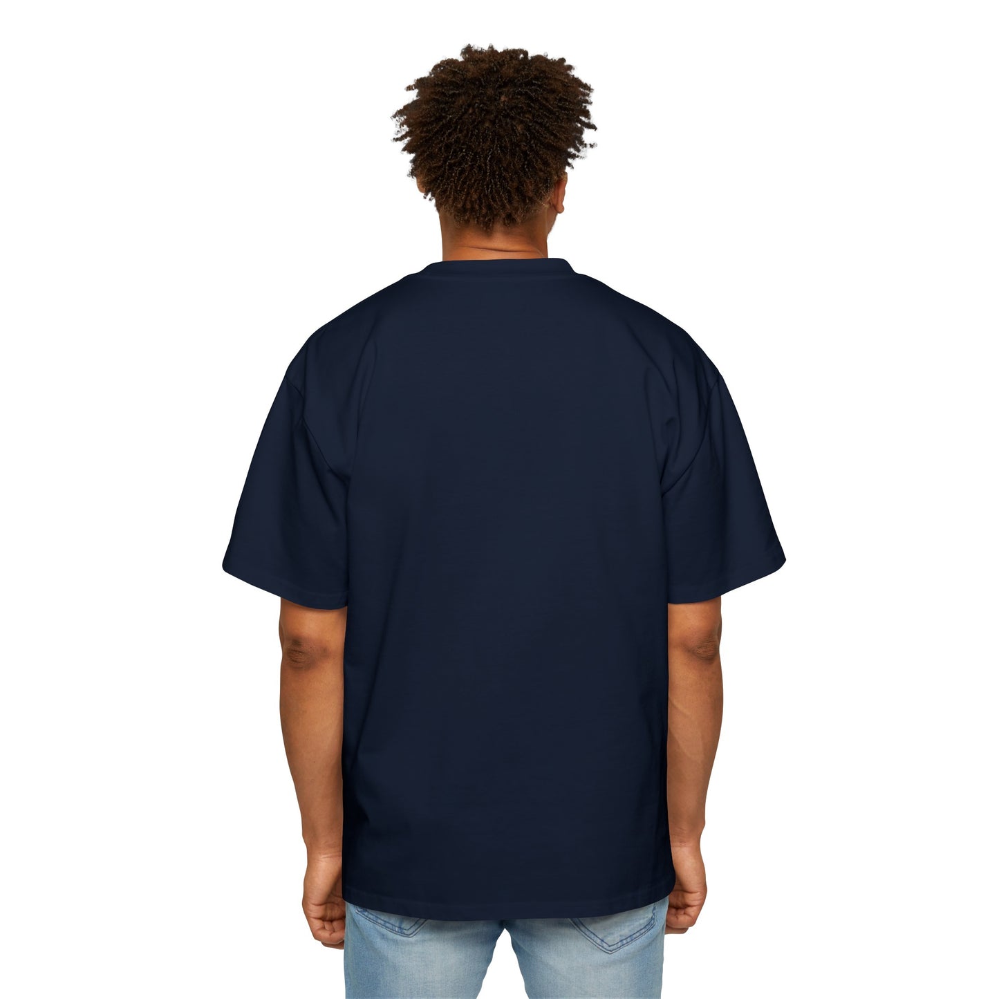 Anime Style Art Men's Heavy Oversized Tee- "Shorty at the Light"