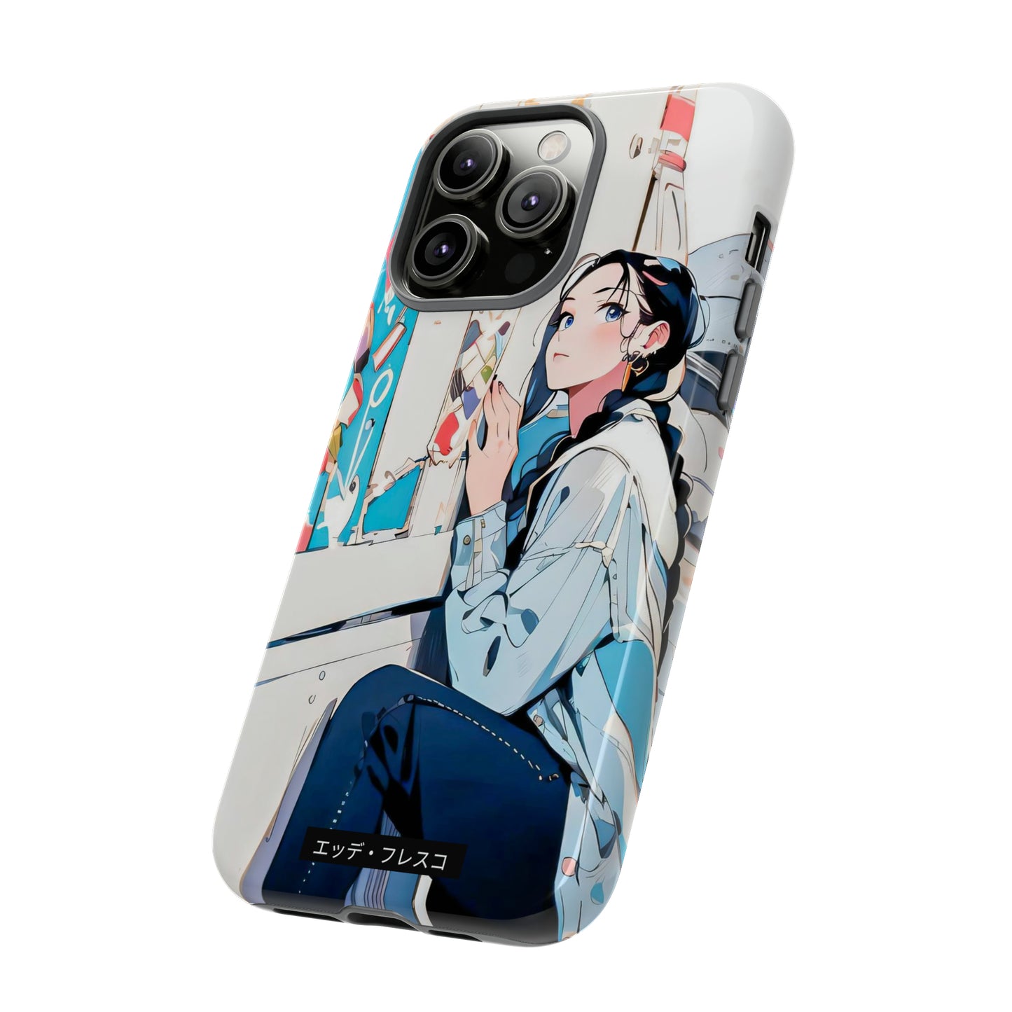 Anime Style Art Tough Cases- "She Loves Ice Cream"