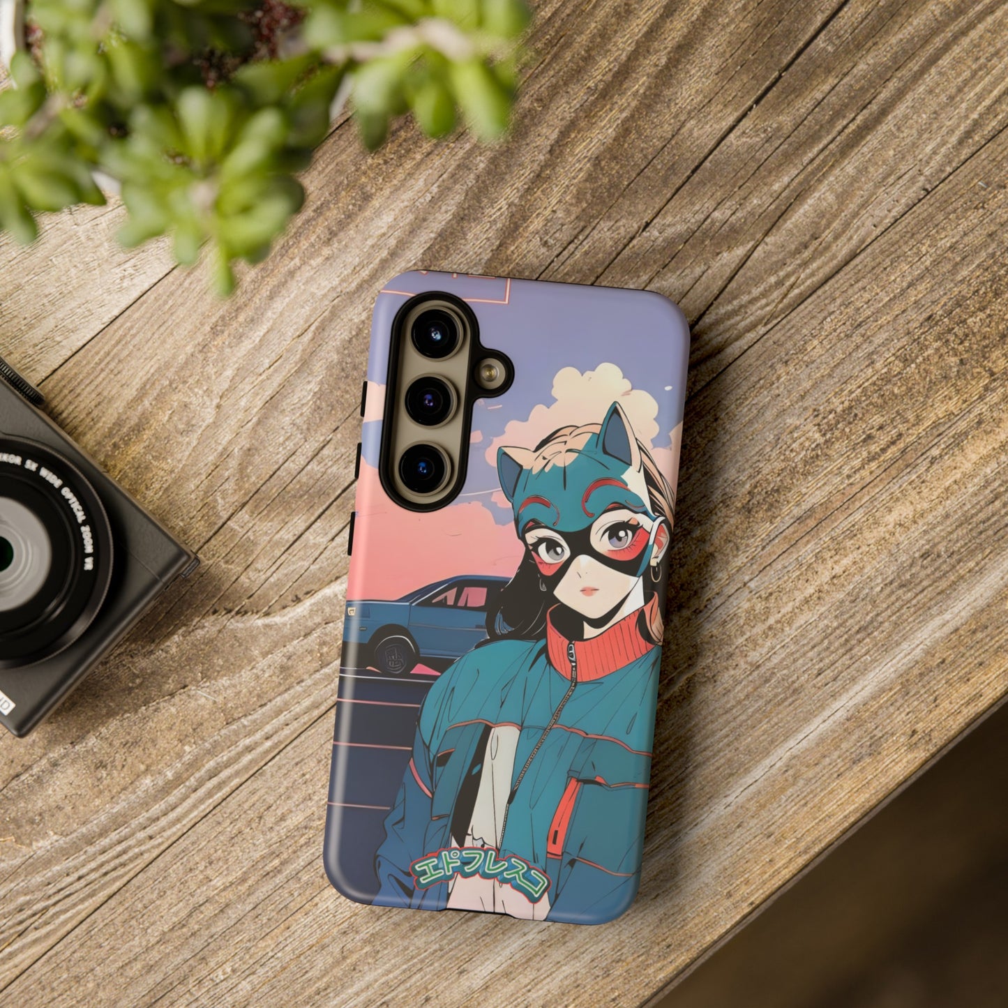 Anime Style Art Tough Cases- "Kitty City Boss #1"