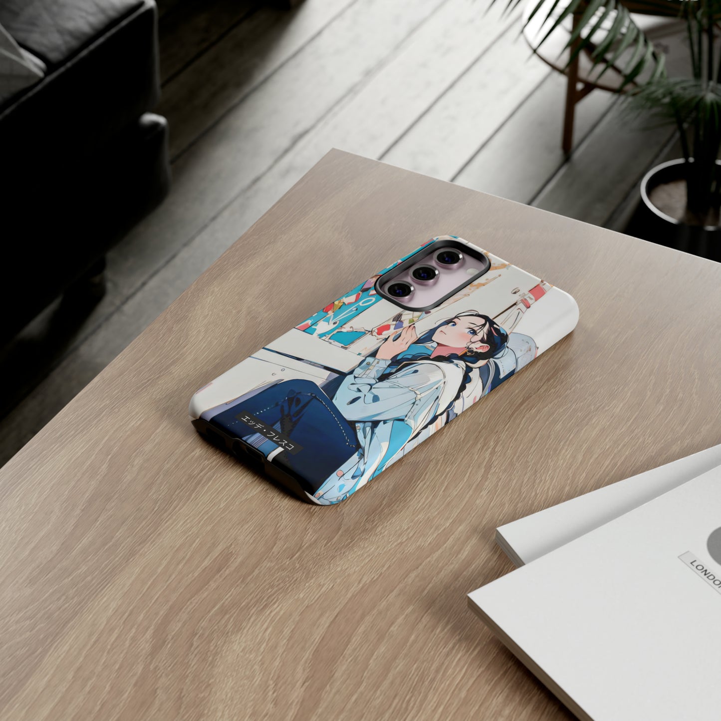 Anime Style Art Tough Cases- "She Loves Ice Cream"