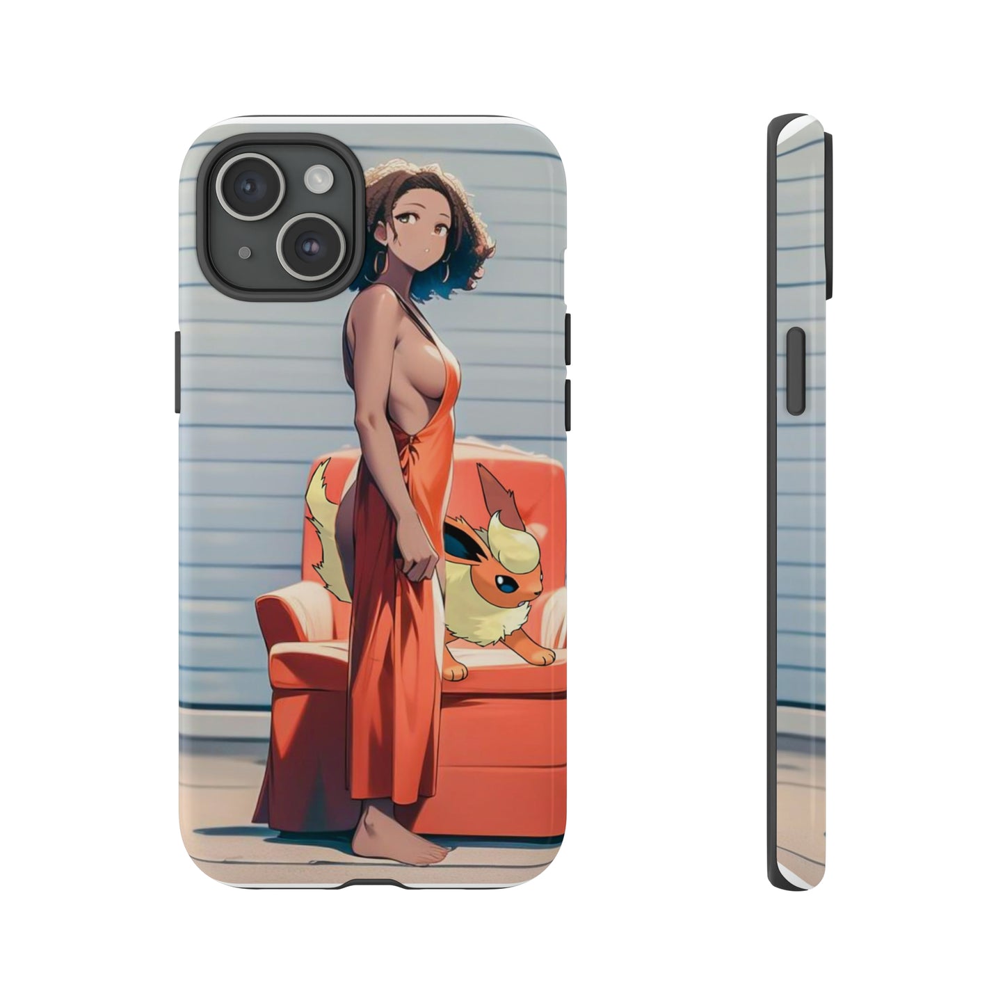 Flames She Has- Anime Style Art Tough Cases