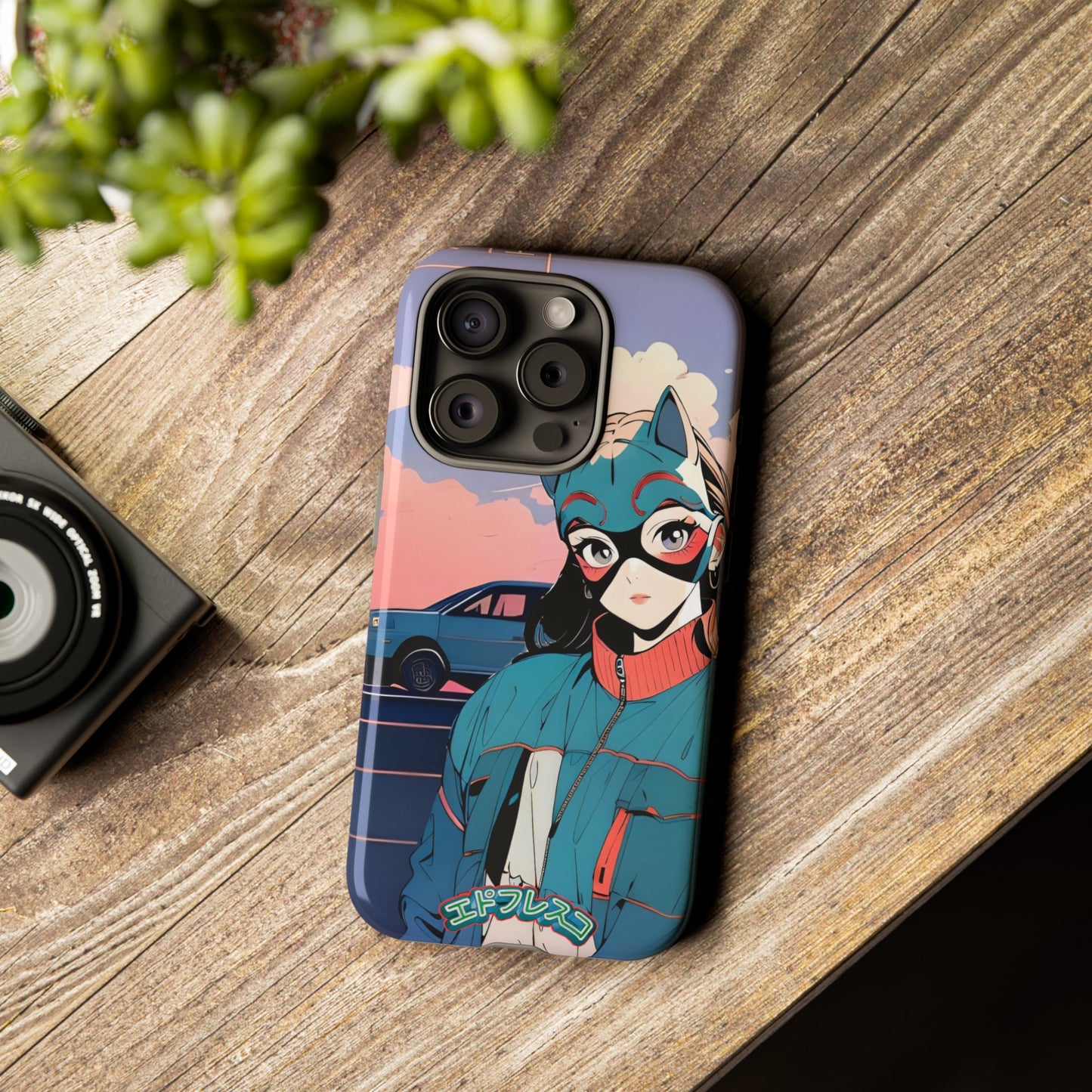 Anime Style Art Tough Cases- "Kitty City Boss #1"