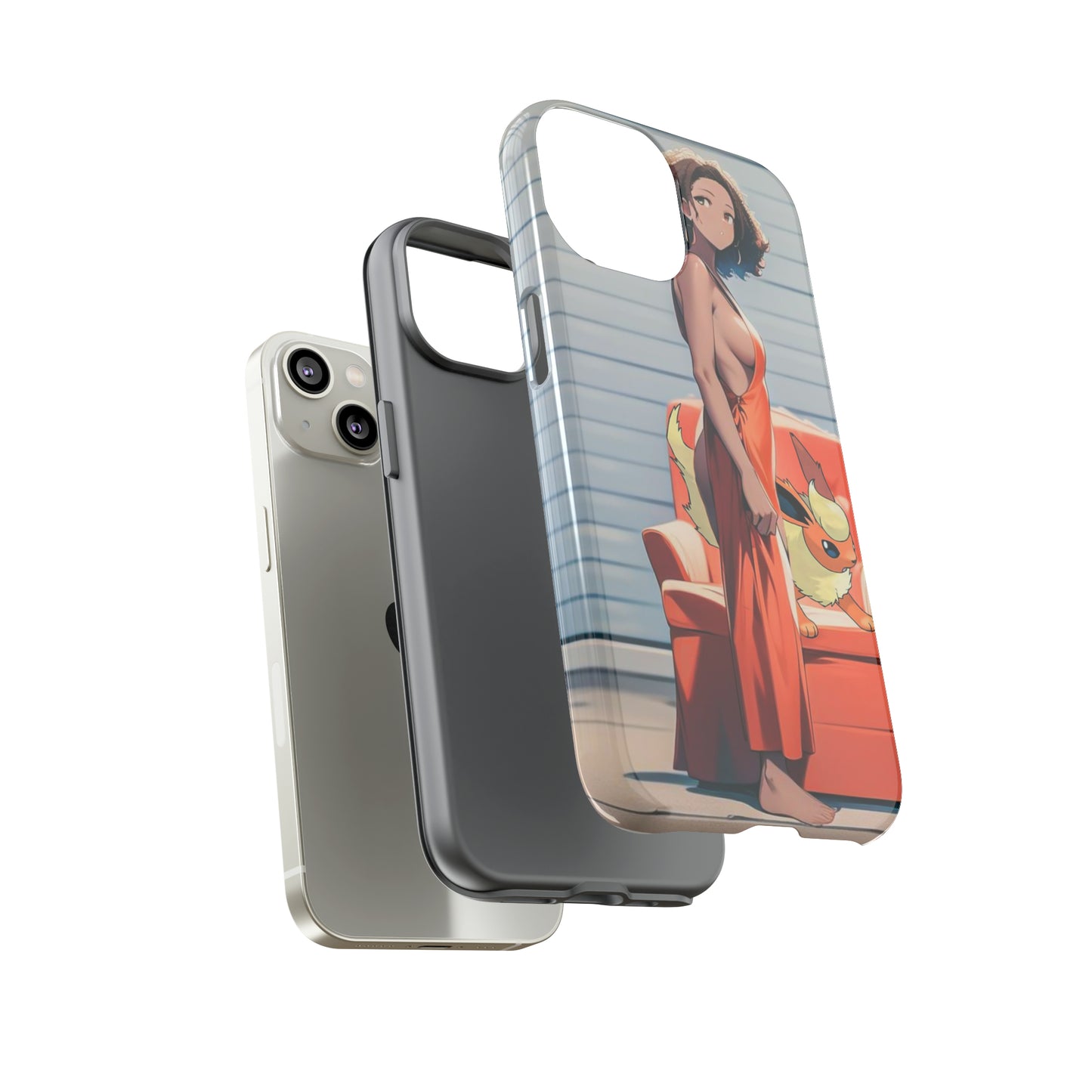 Flames She Has- Anime Style Art Tough Cases