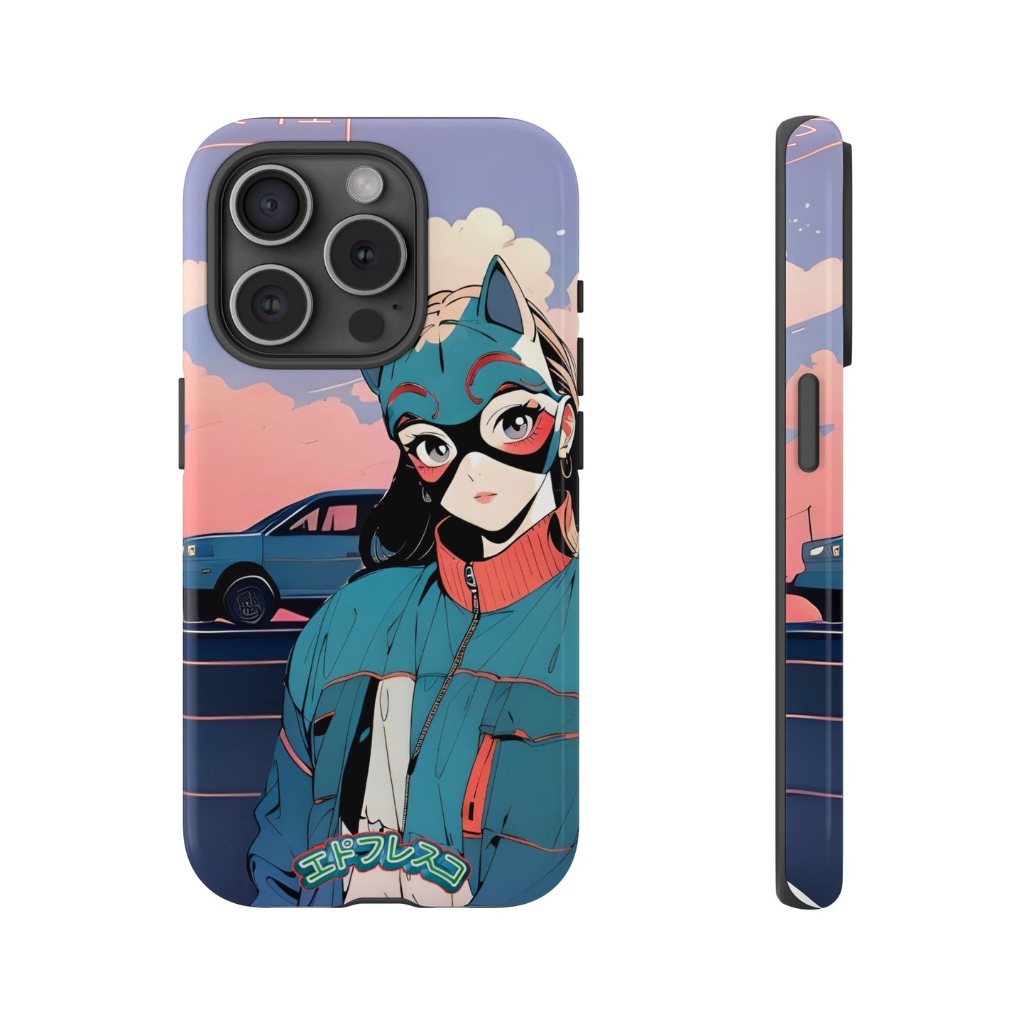 Anime Style Art Tough Cases- "Kitty City Boss #1"