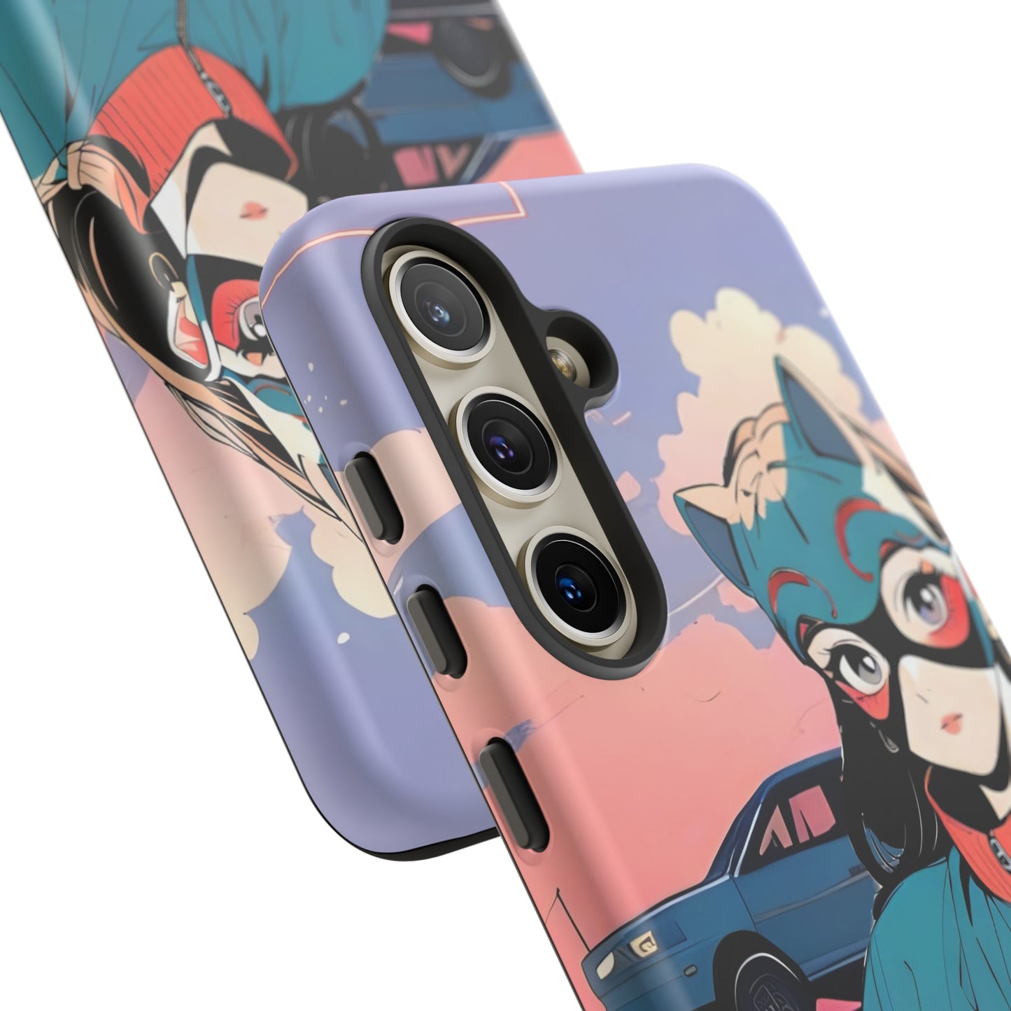 Anime Style Art Tough Cases- "Kitty City Boss #1"