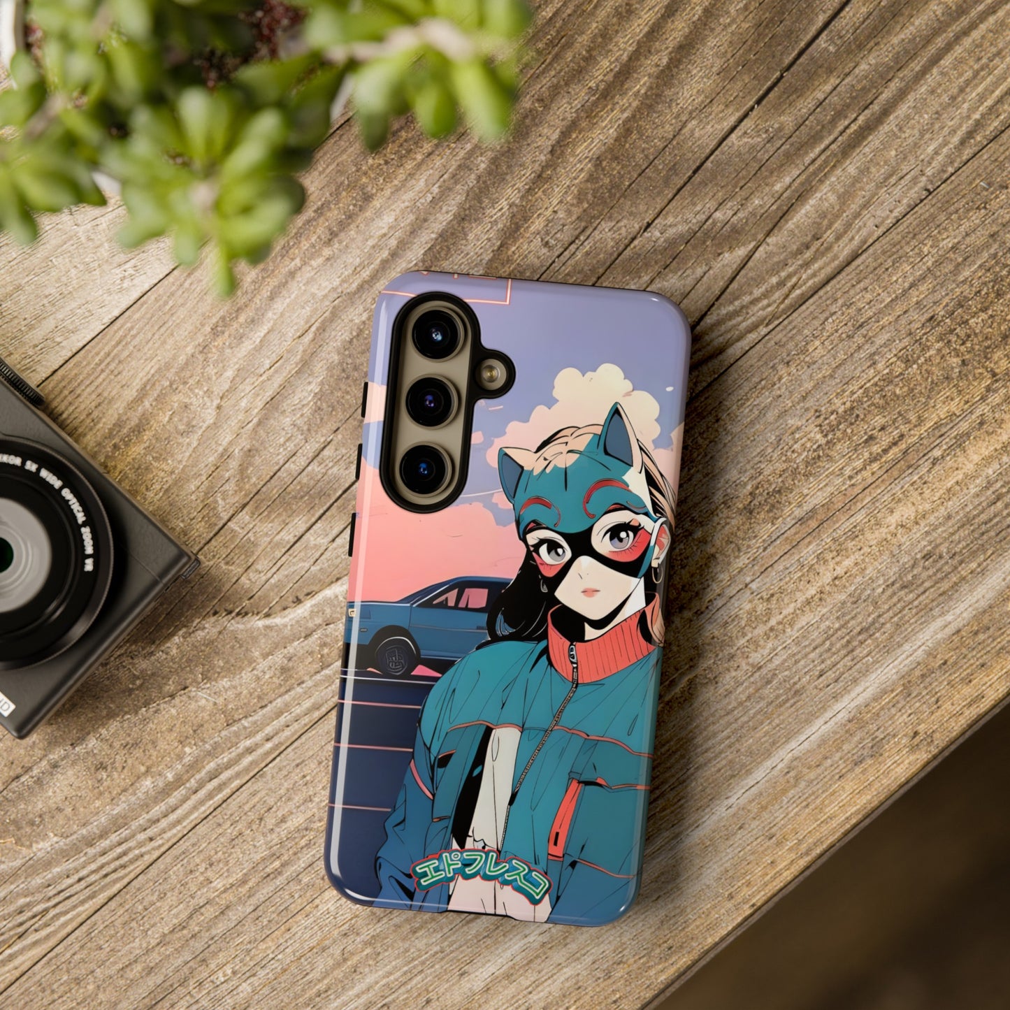 Anime Style Art Tough Cases- "Kitty City Boss #1"