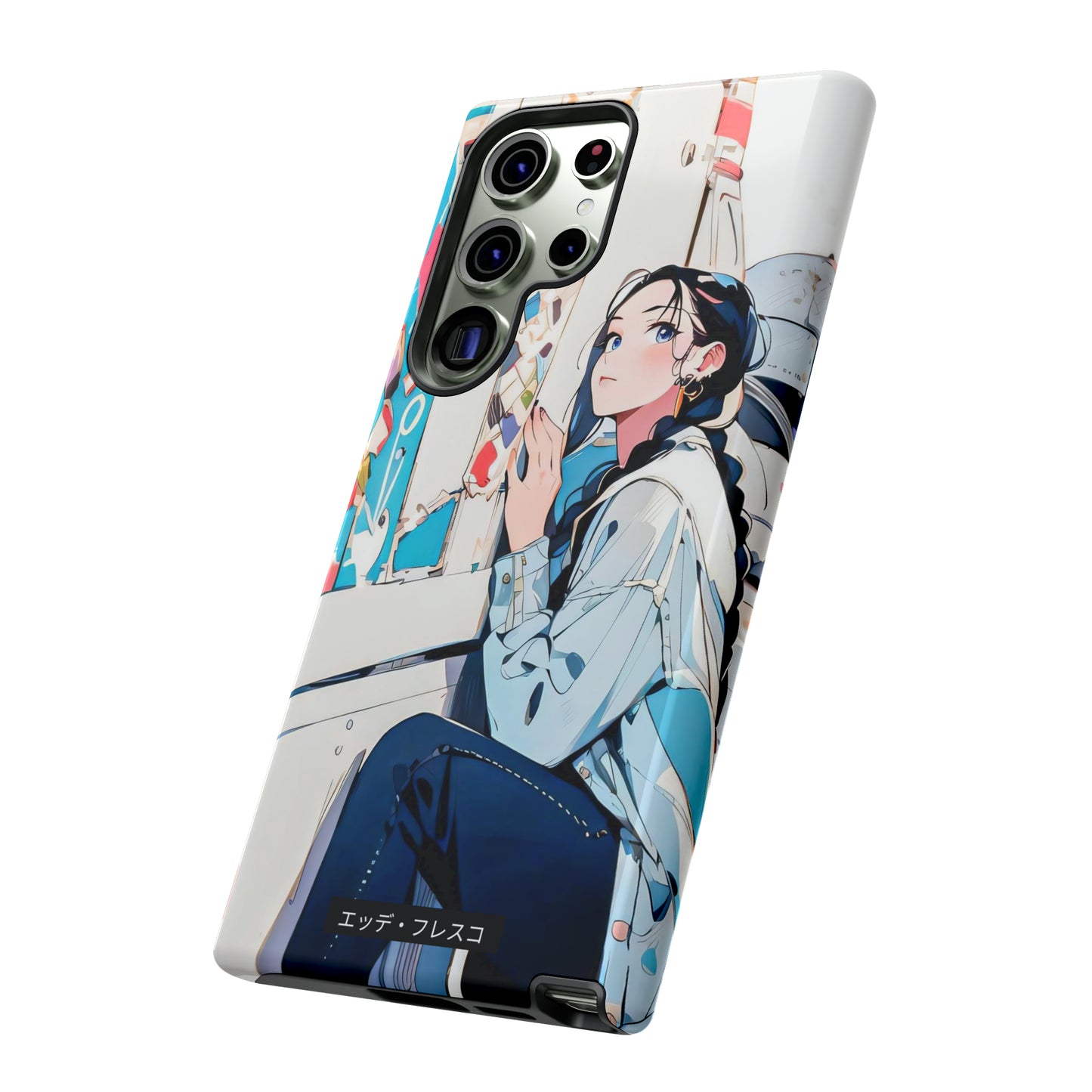 Anime Style Art Tough Cases- "She Loves Ice Cream"