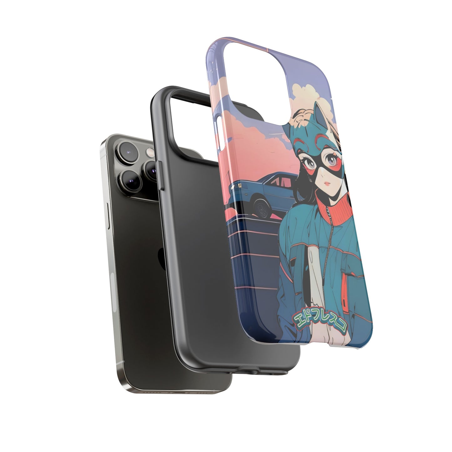 Anime Style Art Tough Cases- "Kitty City Boss #1"