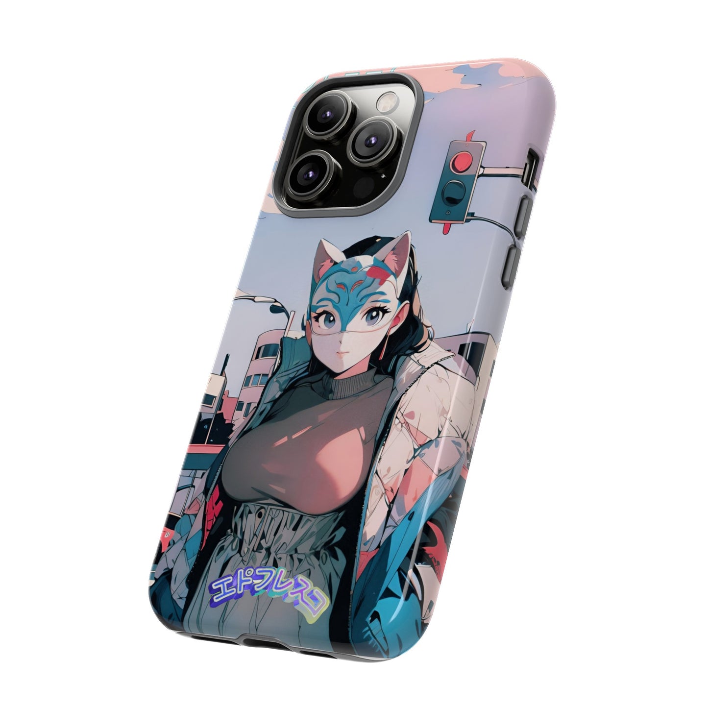 Anime Style Art Tough Cases- "Kitty City Boss #2"