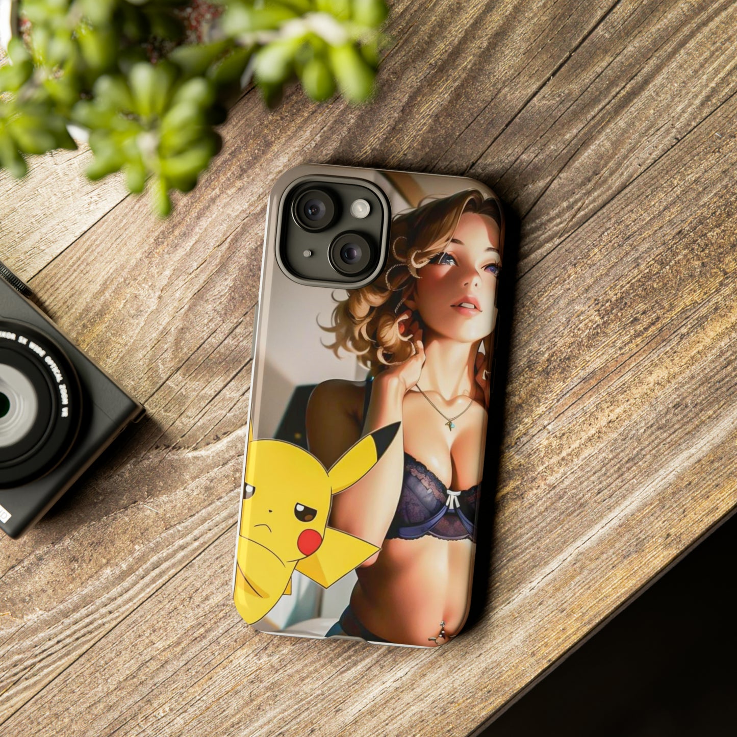 Blonde with Pika- Anime Style Art Tough Cases
