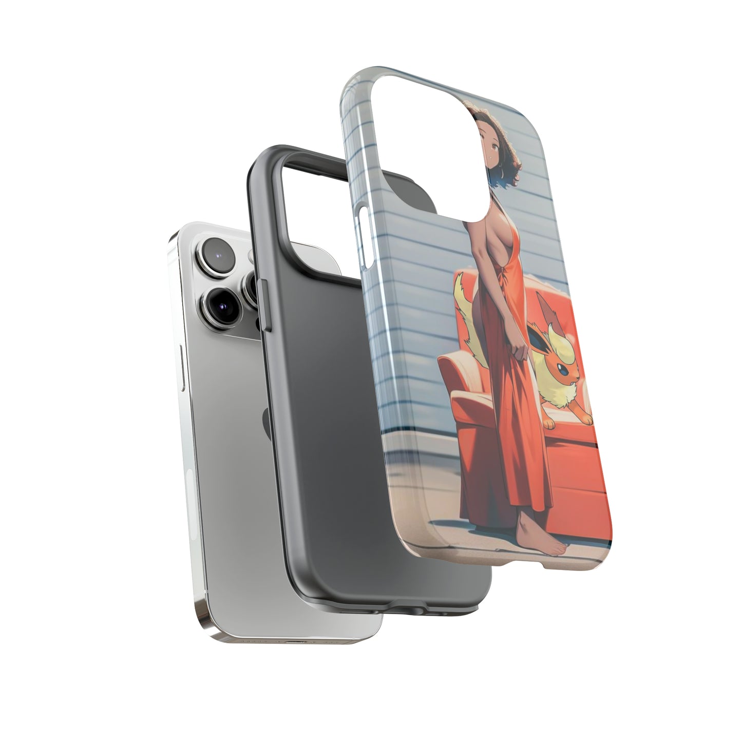 Flames She Has- Anime Style Art Tough Cases