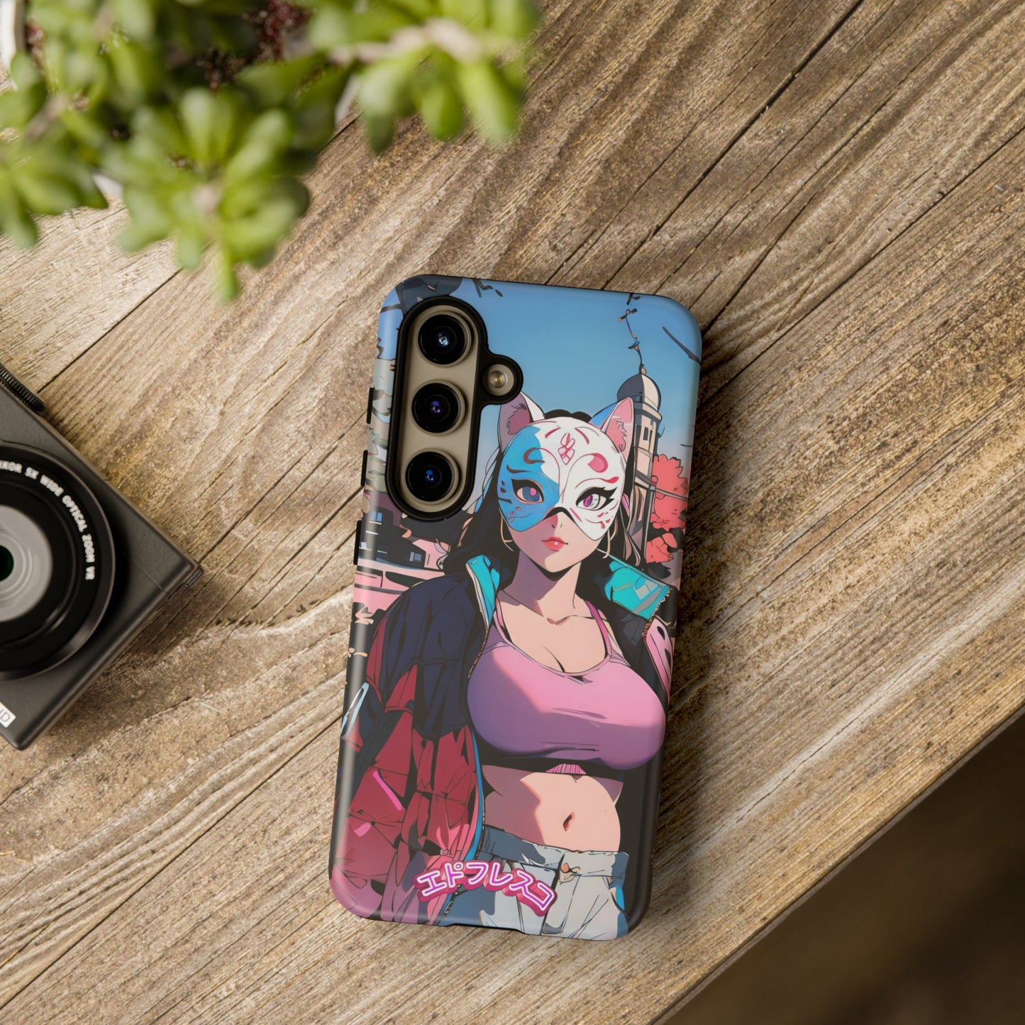 Anime Style Art Tough Cases- "Kitty City Boss #3"