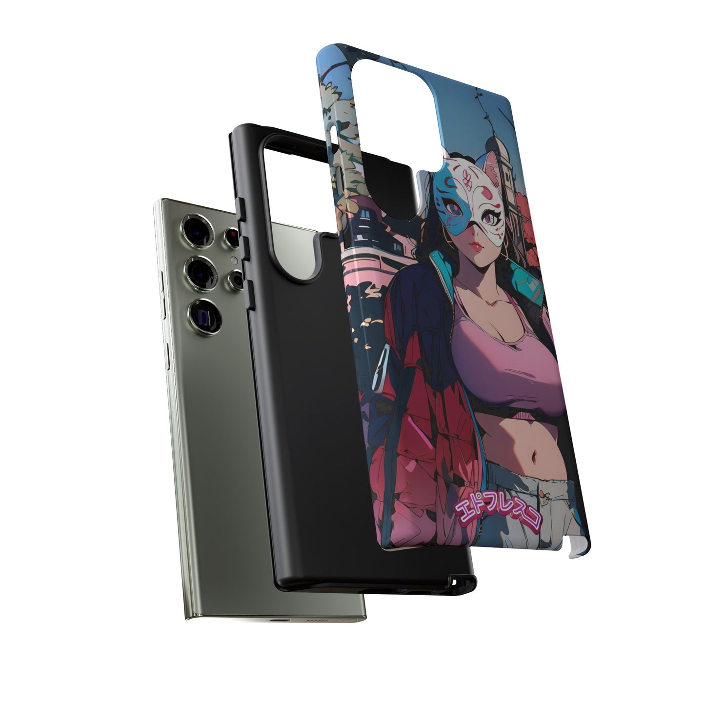 Anime Style Art Tough Cases- "Kitty City Boss #3"