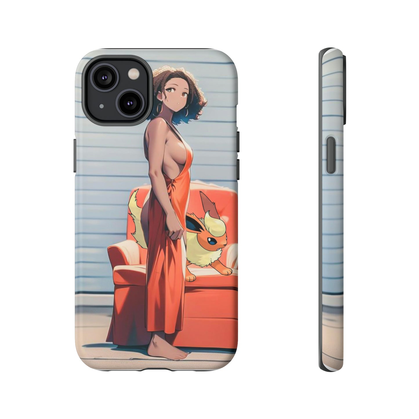 Flames She Has- Anime Style Art Tough Cases