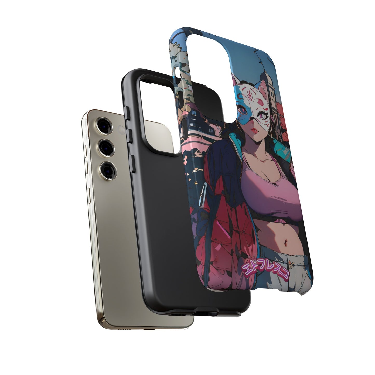 Anime Style Art Tough Cases- "Kitty City Boss #3"
