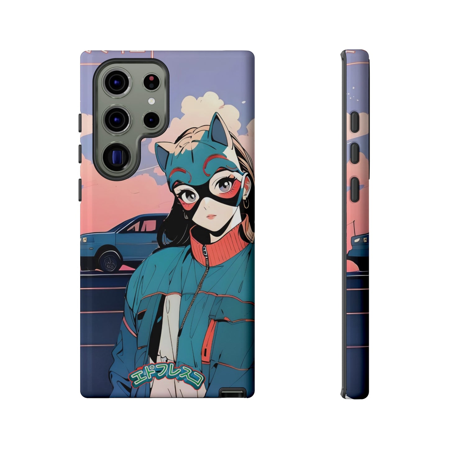 Anime Style Art Tough Cases- "Kitty City Boss #1"