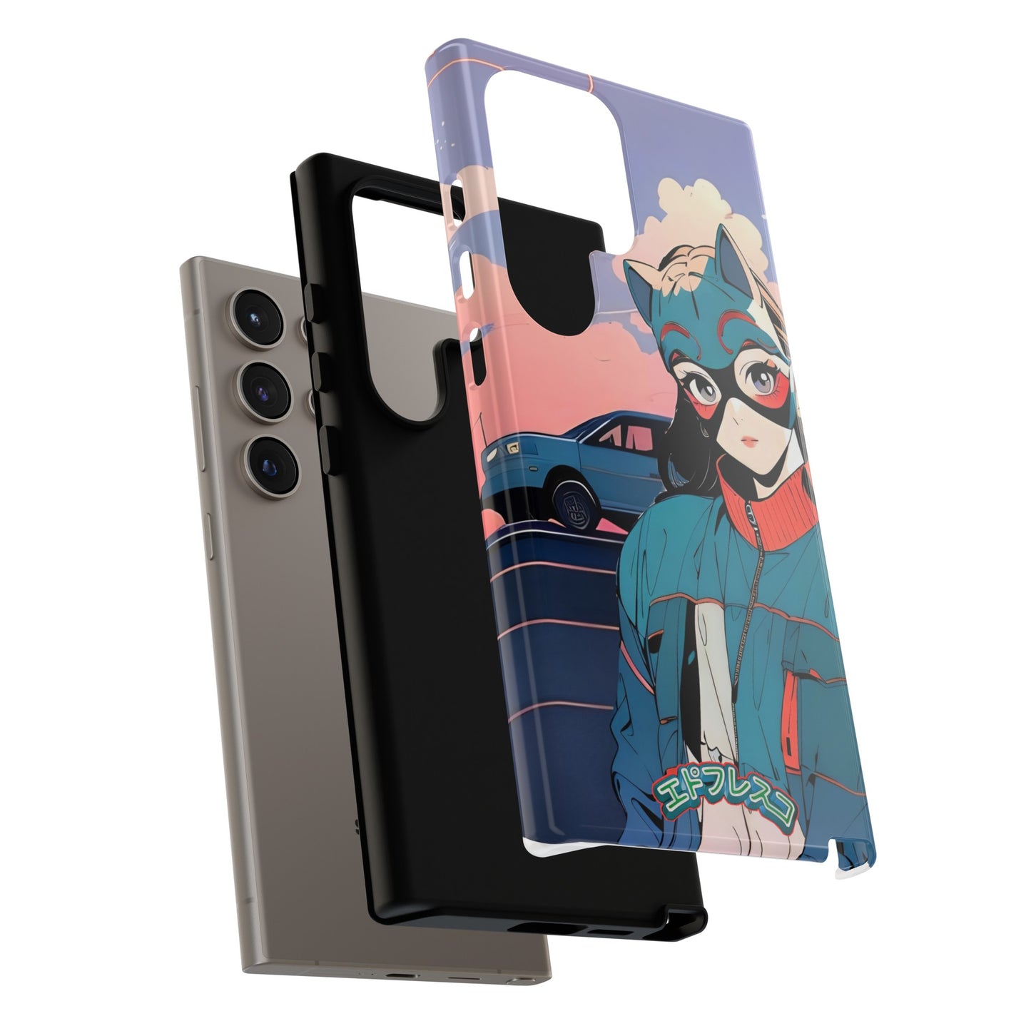 Anime Style Art Tough Cases- "Kitty City Boss #1"