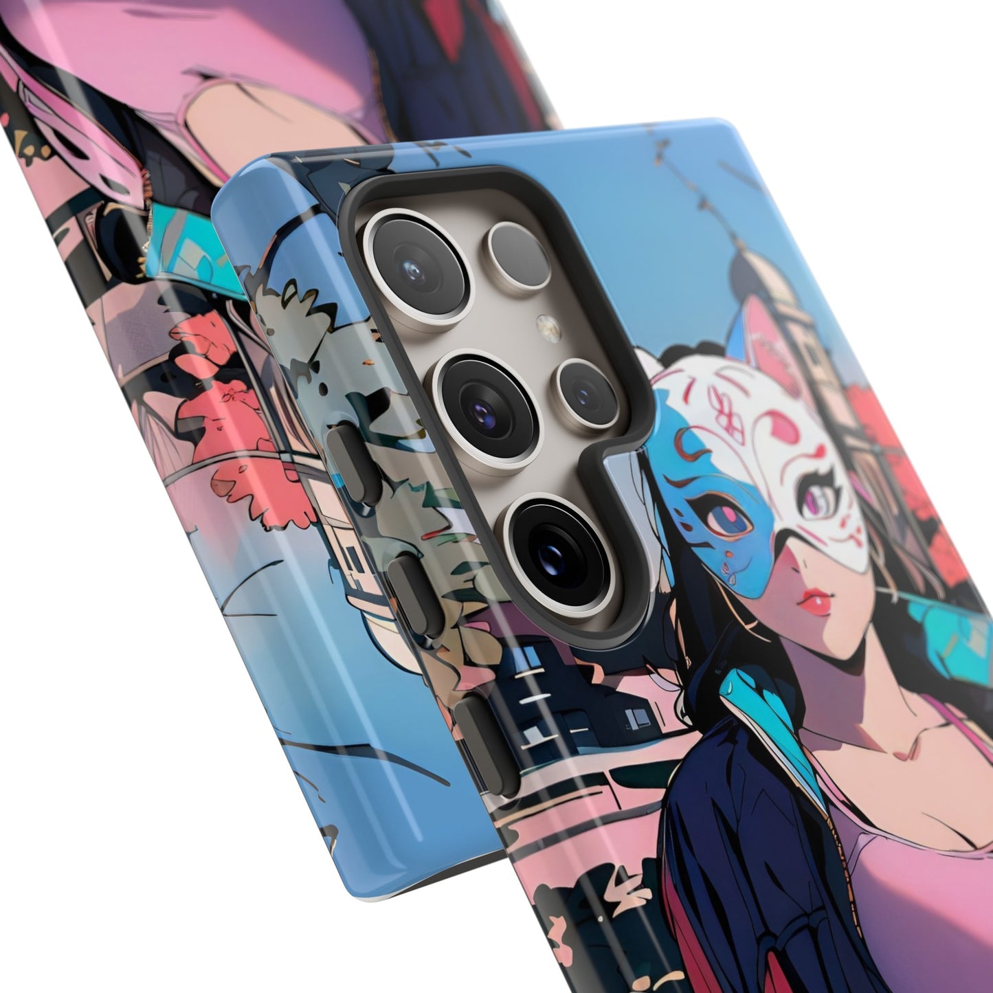 Anime Style Art Tough Cases- "Kitty City Boss #3"