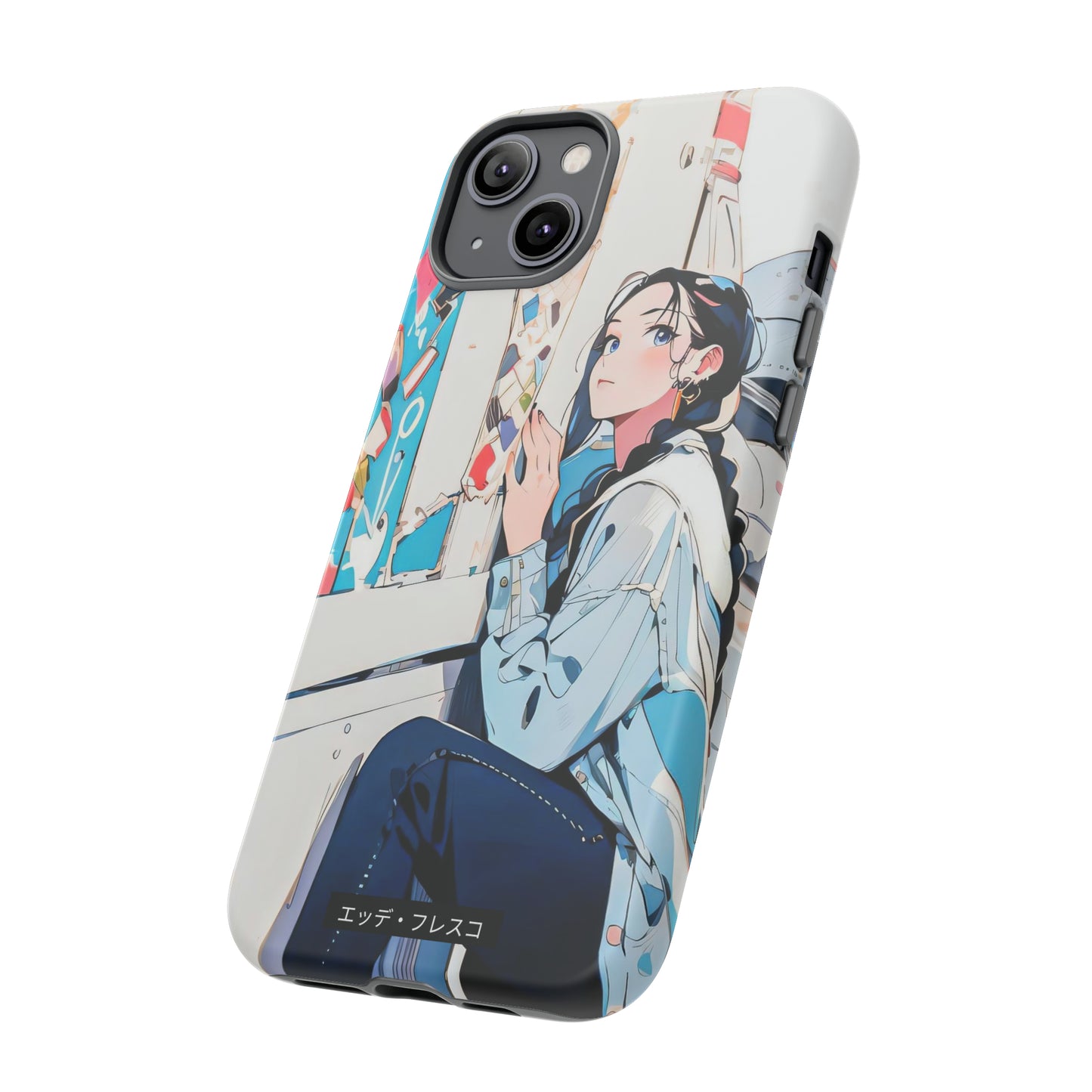 Anime Style Art Tough Cases- "She Loves Ice Cream"