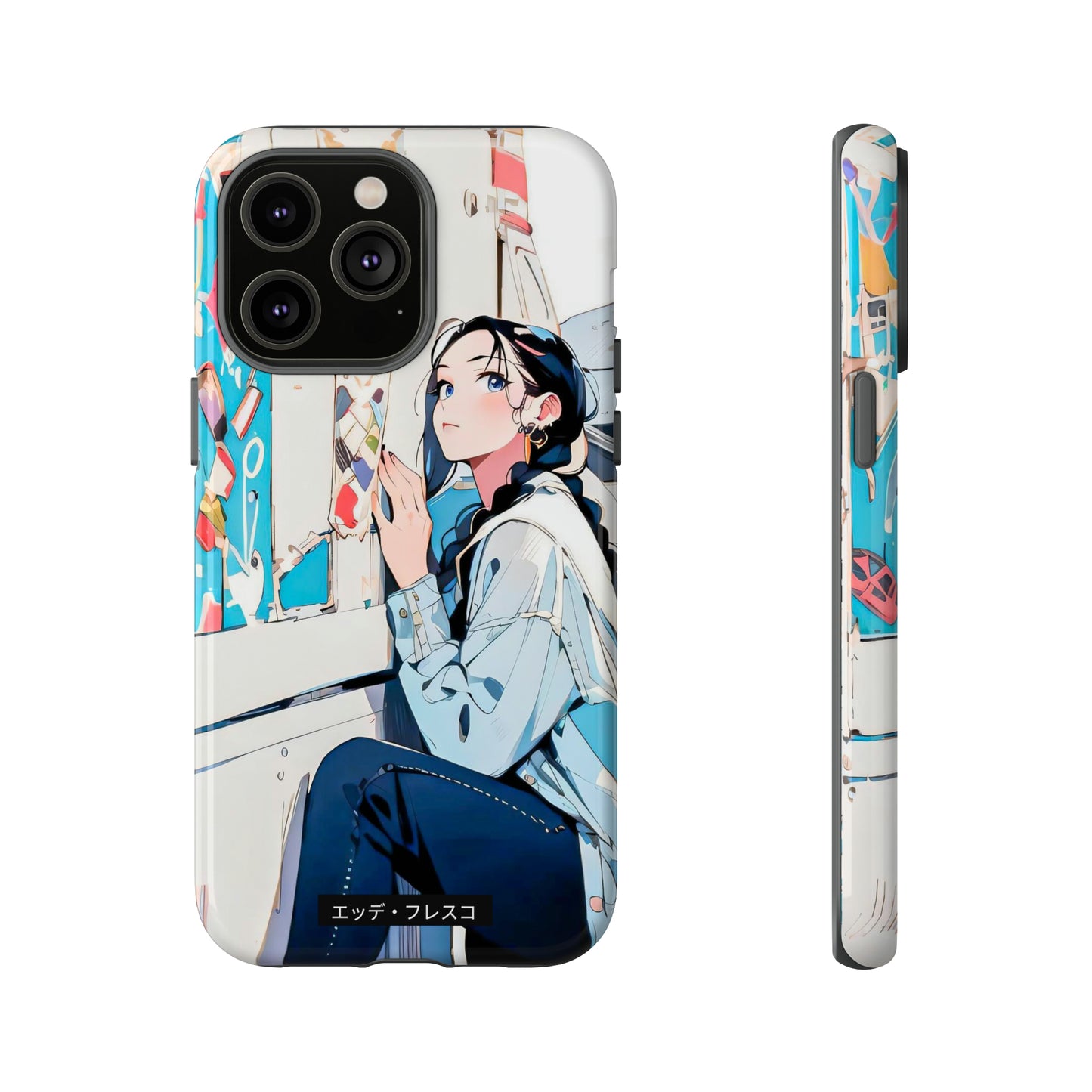Anime Style Art Tough Cases- "She Loves Ice Cream"