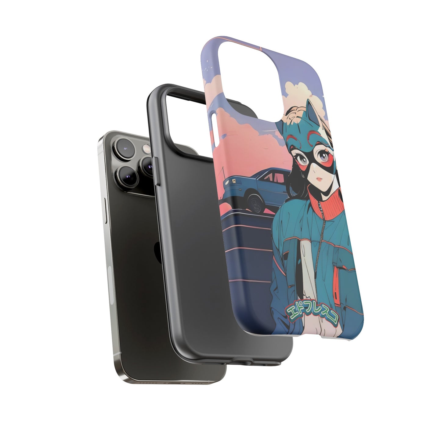 Anime Style Art Tough Cases- "Kitty City Boss #1"