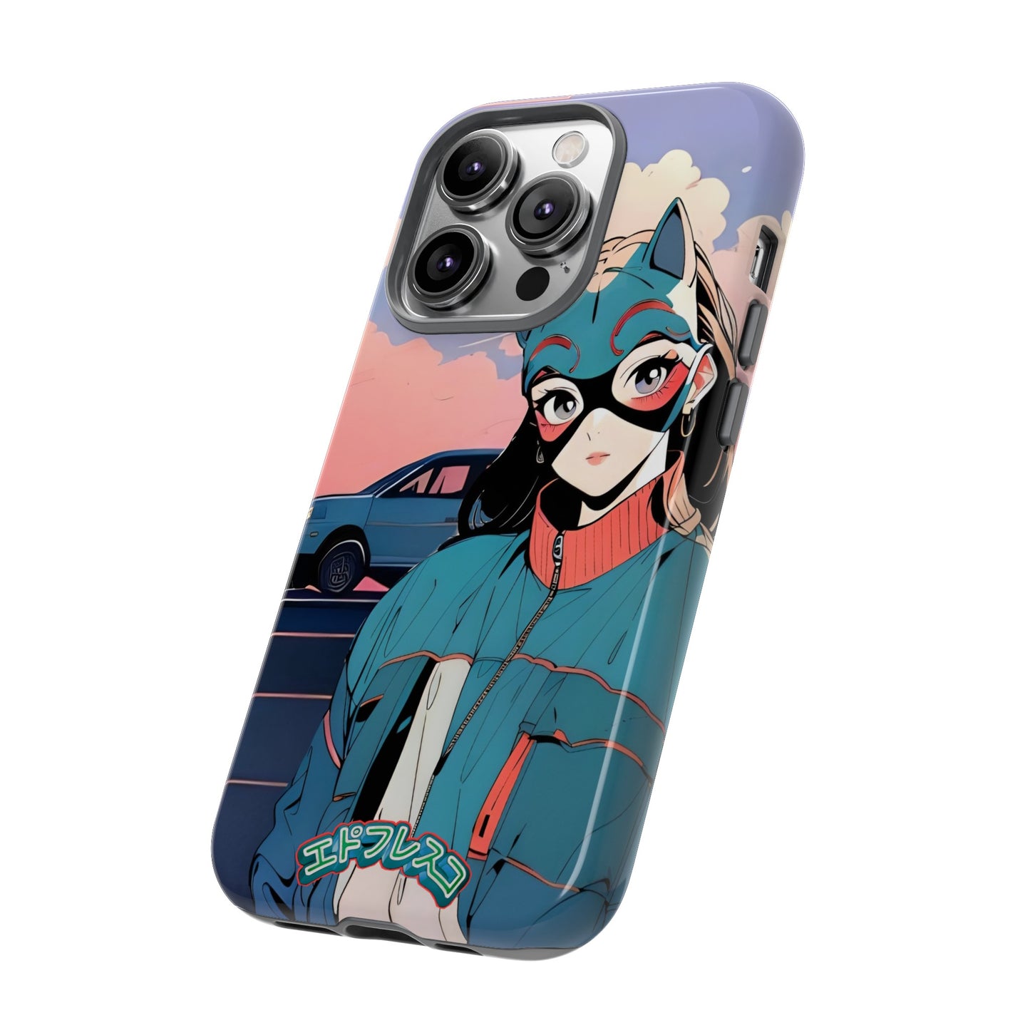 Anime Style Art Tough Cases- "Kitty City Boss #1"