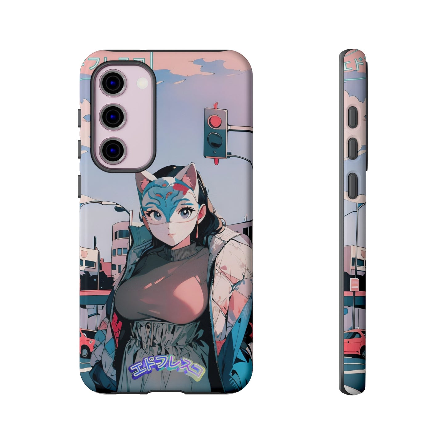 Anime Style Art Tough Cases- "Kitty City Boss #2"
