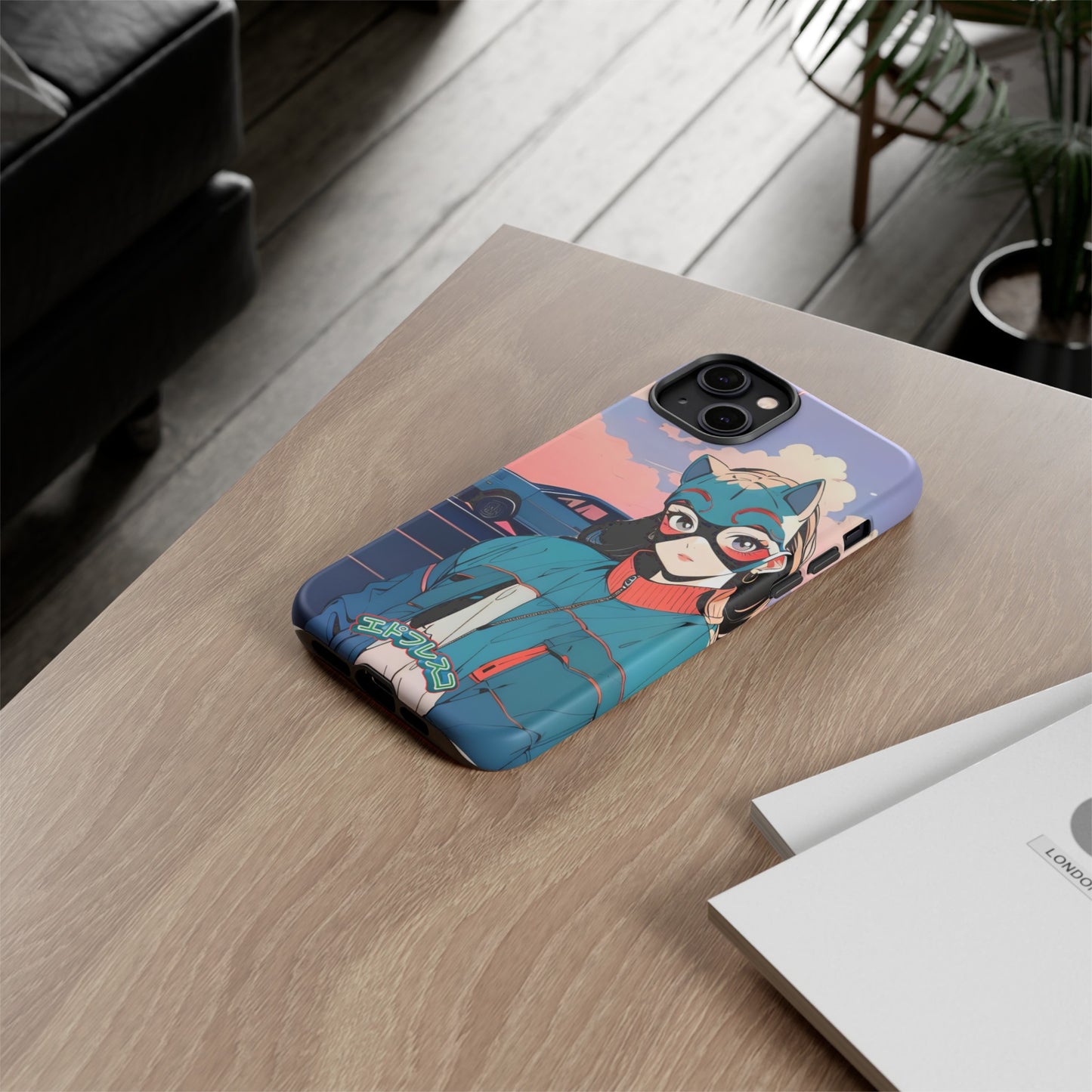 Anime Style Art Tough Cases- "Kitty City Boss #1"